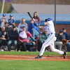 Barbourville’s Jaxson Collins swings for the fences. Photo by Larry Spicer.