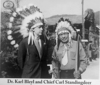 Dr Karl Bleyl and Chief Carl Standingdeer 1948